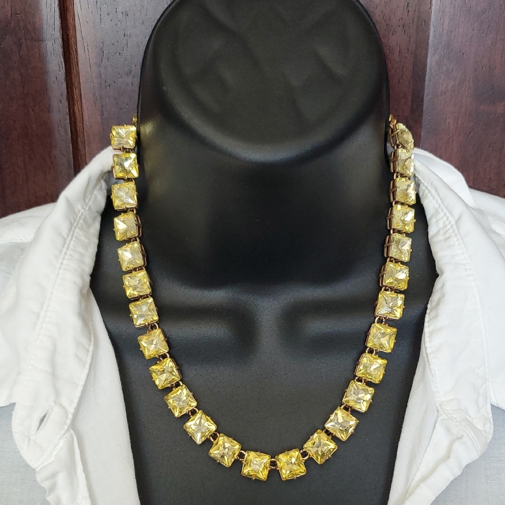 J. Crew Yellow Gemstone Necklace